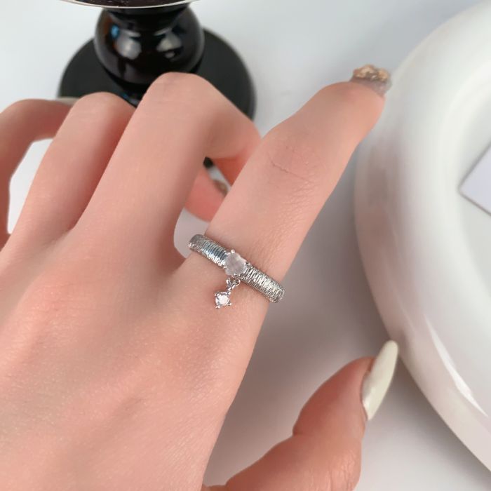 Heart Tassel Ring for Women - Minimalist Cold Style Elegant Statement Ring