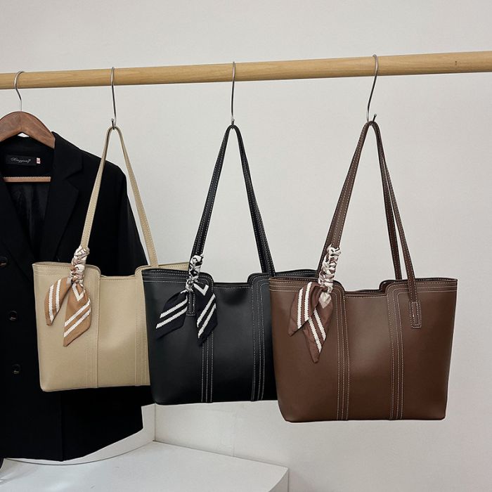 2026 Minimalist Large Capacity Tote Bag - Unisex Casual Commute Shoulder Bag