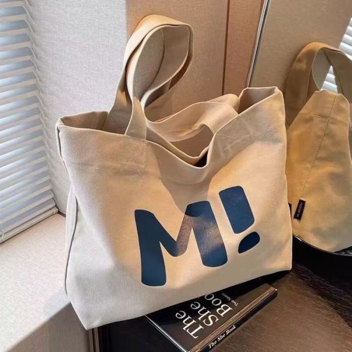 Large Capacity Canvas Tote Bag for Women - Durable Shoulder Handbag with Inner Pocket