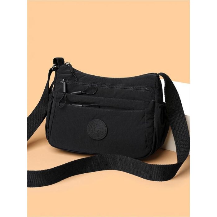 Unisex Anti-Theft Crossbody Shoulder Bag - Lightweight Multi-Pocket Commuter Bag