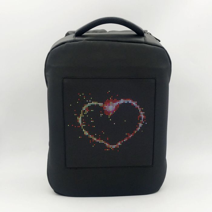 DEKS Smart LED Backpack - Water-Resistant DIY Backpack with App Control, 15-Inch Laptop Capacity