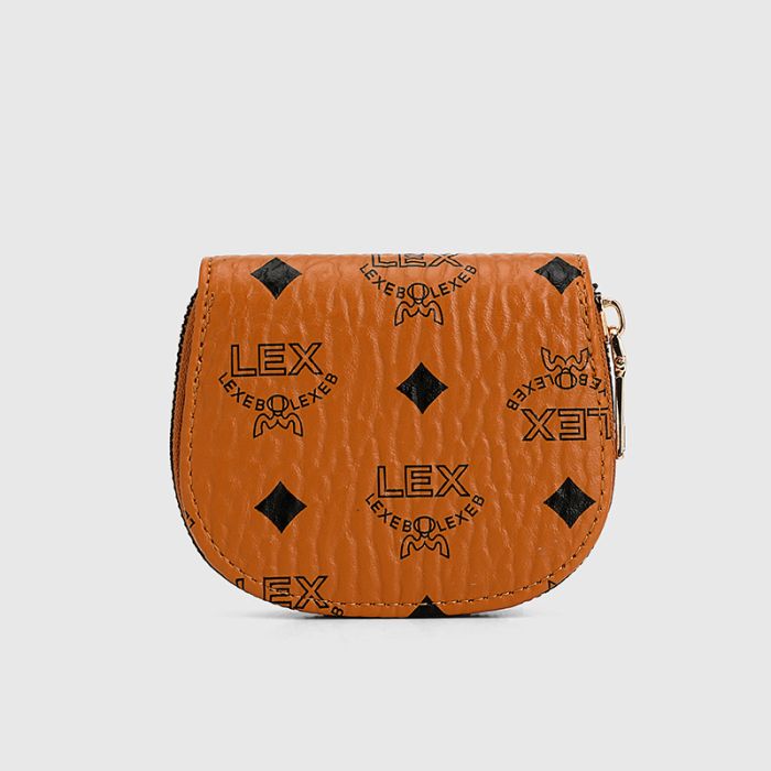 Vintage-Inspired Semi-Circular Card Holder & Coin Wallet - Premium PU Leather, Multifunctional Design