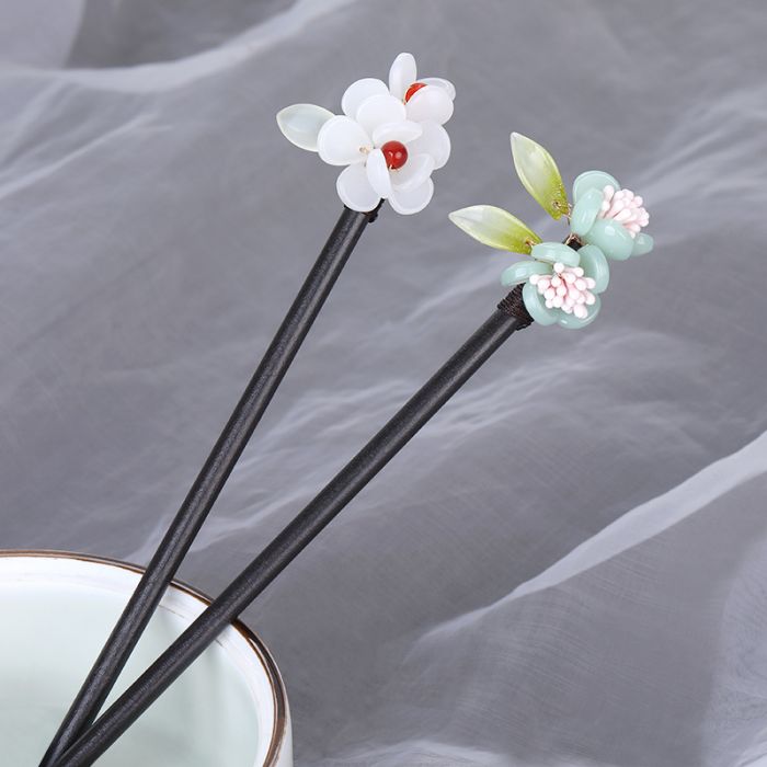 Traditional Chinese Wooden Hairpin - Minimalist Vintage Style Hair Stick for Qipao and Hanfu