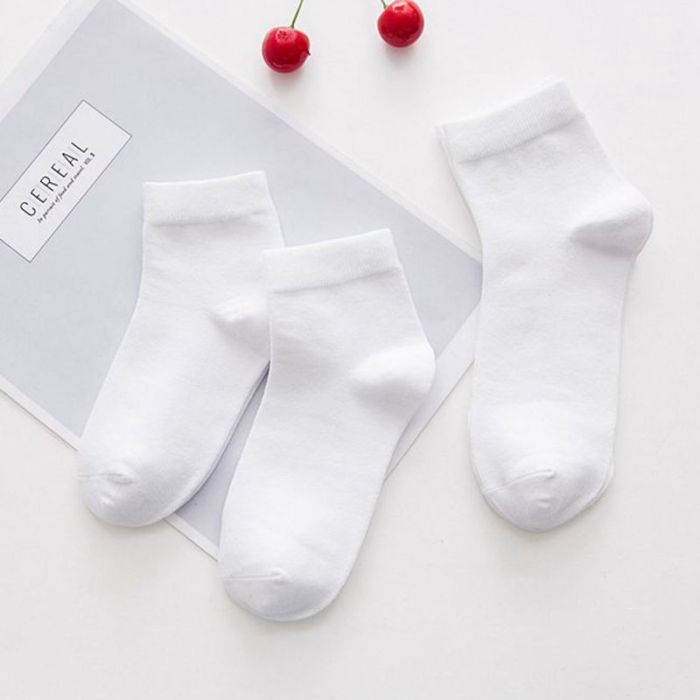 Kids' Cotton Crew Socks - Moisture-Wicking School Uniform Socks for Boys & Girls