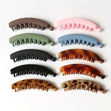 Korean Style Large Banana Hair Clip - Minimalist Ponytail Holder for Women