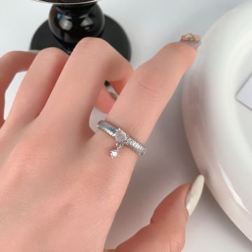 Heart Tassel Ring for Women - Minimalist Cold Style Elegant Statement Ring