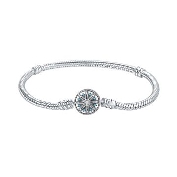 MISEFF 8-Point Star Crystal Bangle Bracelet - Sparkling Fashion Jewelry