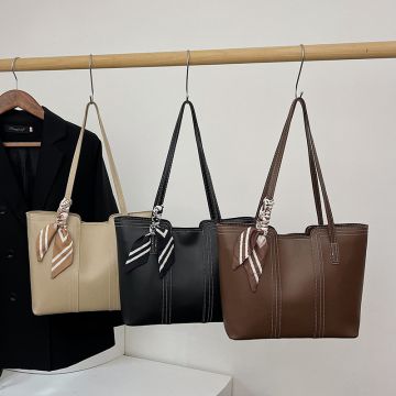 2026 Minimalist Large Capacity Tote Bag - Unisex Casual Commute Shoulder Bag
