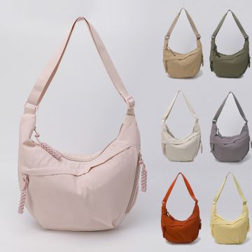 2026 Spring Nylon Washed Dumpling Bag - Large Capacity Lightweight Crossbody Shoulder Bag