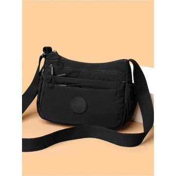Unisex Anti-Theft Crossbody Shoulder Bag - Lightweight Multi-Pocket Commuter Bag