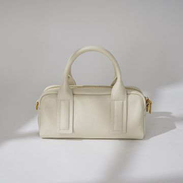 Women's Premium Leather Crossbody Bag - Soft Top-Grain Cowhide Mini Square Shoulder Purse with Adjustable Strap