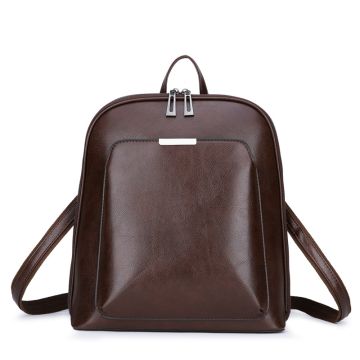 Women's Soft Leather Business Backpack - Large Capacity 13-Inch Laptop Bag with Water-Resistant & Anti-Theft Design