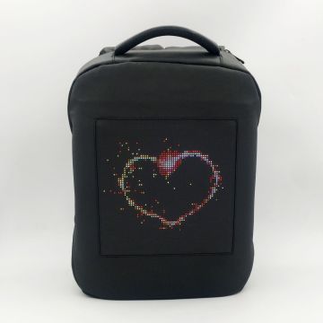 DEKS Smart LED Backpack - Water-Resistant DIY Backpack with App Control, 15-Inch Laptop Capacity