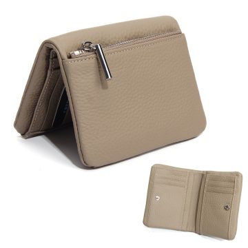 Premium Genuine Leather Bifold Wallet - Compact, Lightweight & Large Capacity