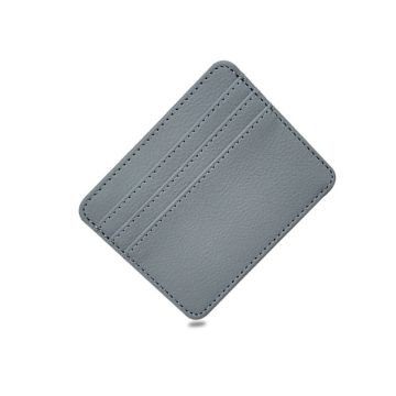 Slim Multi-Slot PU Leather Card Wallet - Unisex Minimalist High-Capacity Card Holder