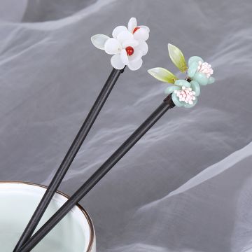Traditional Chinese Wooden Hairpin - Minimalist Vintage Style Hair Stick for Qipao and Hanfu
