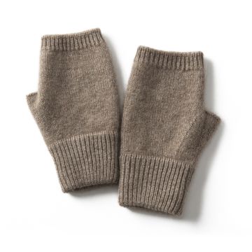 Women's Cashmere Fingerless Gloves - Premium Warm Touchscreen Knit Gloves for Winter Outdoor Activities
